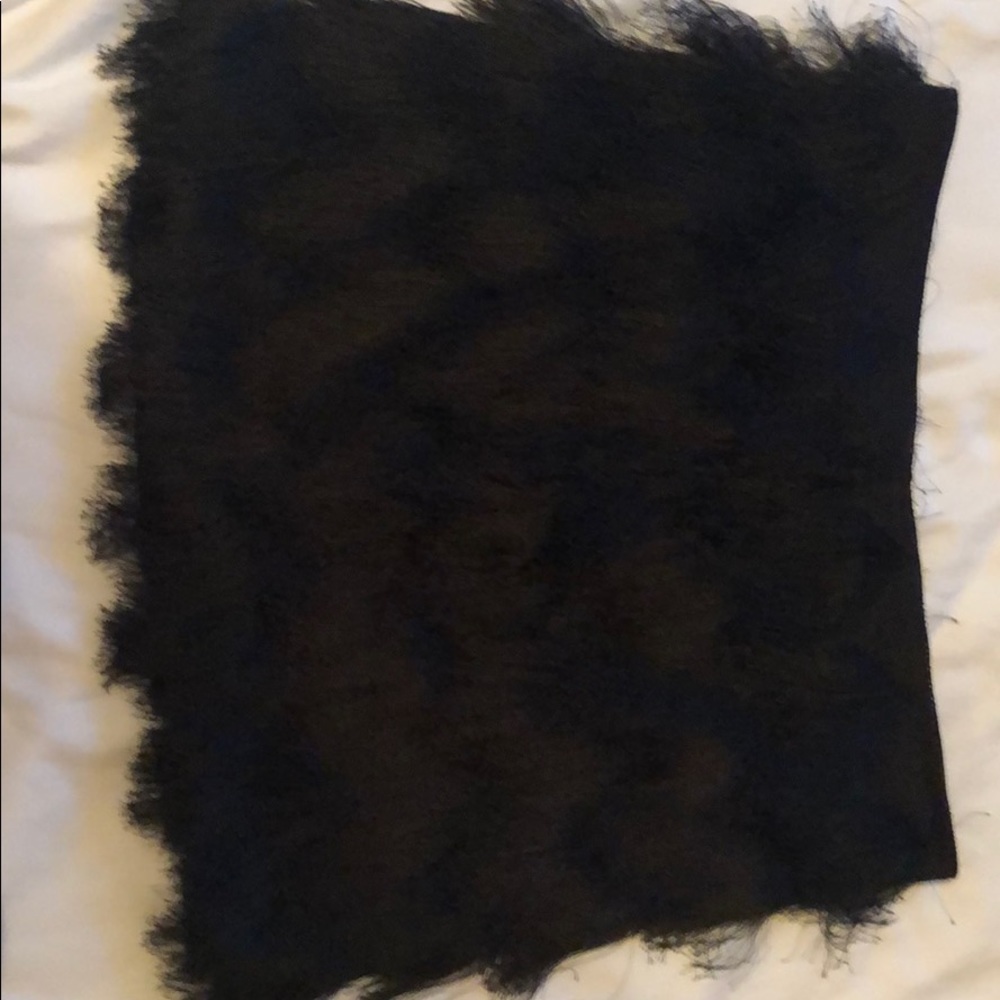 Feather fringe skirt